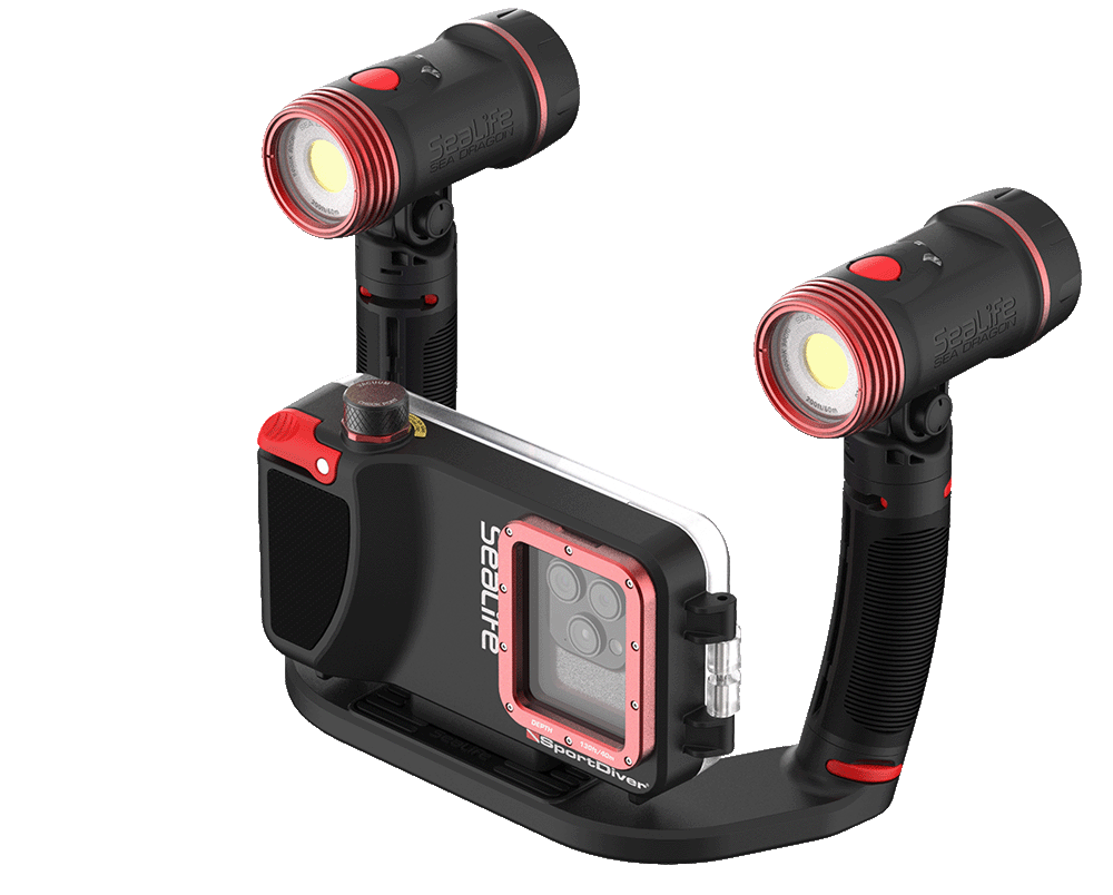 Sealife Flex-Connect Ultra Dual Tray Kamerahalterung Doppel