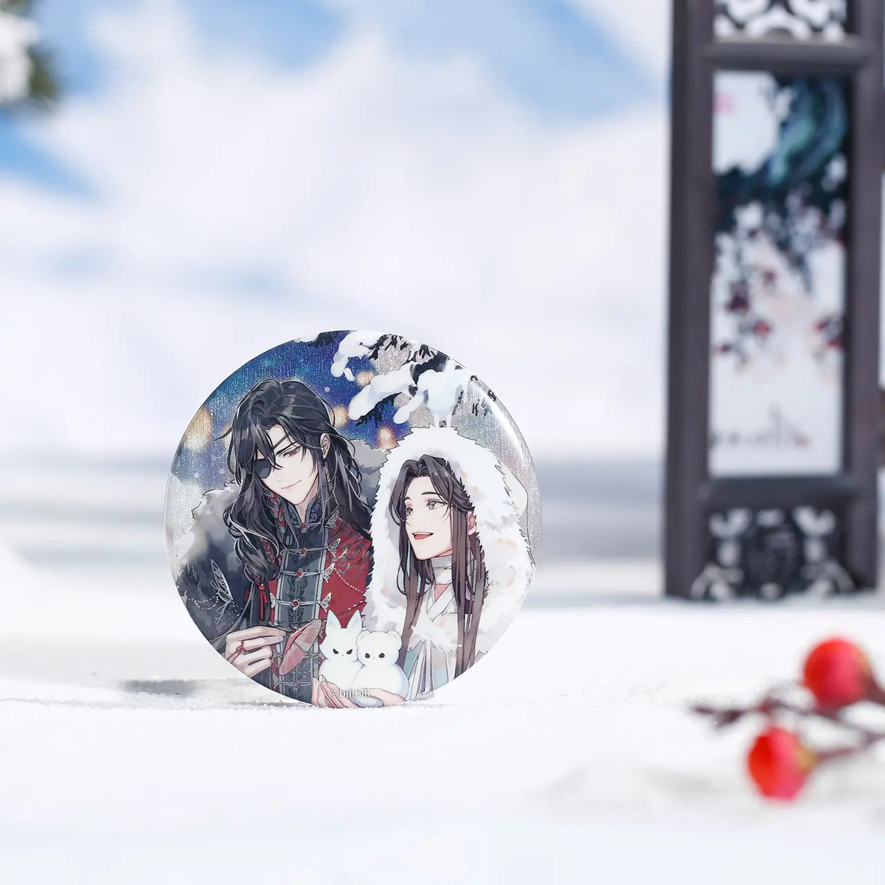 Manlin Heaven Official's Blessing Badge 75 mm Dual Character