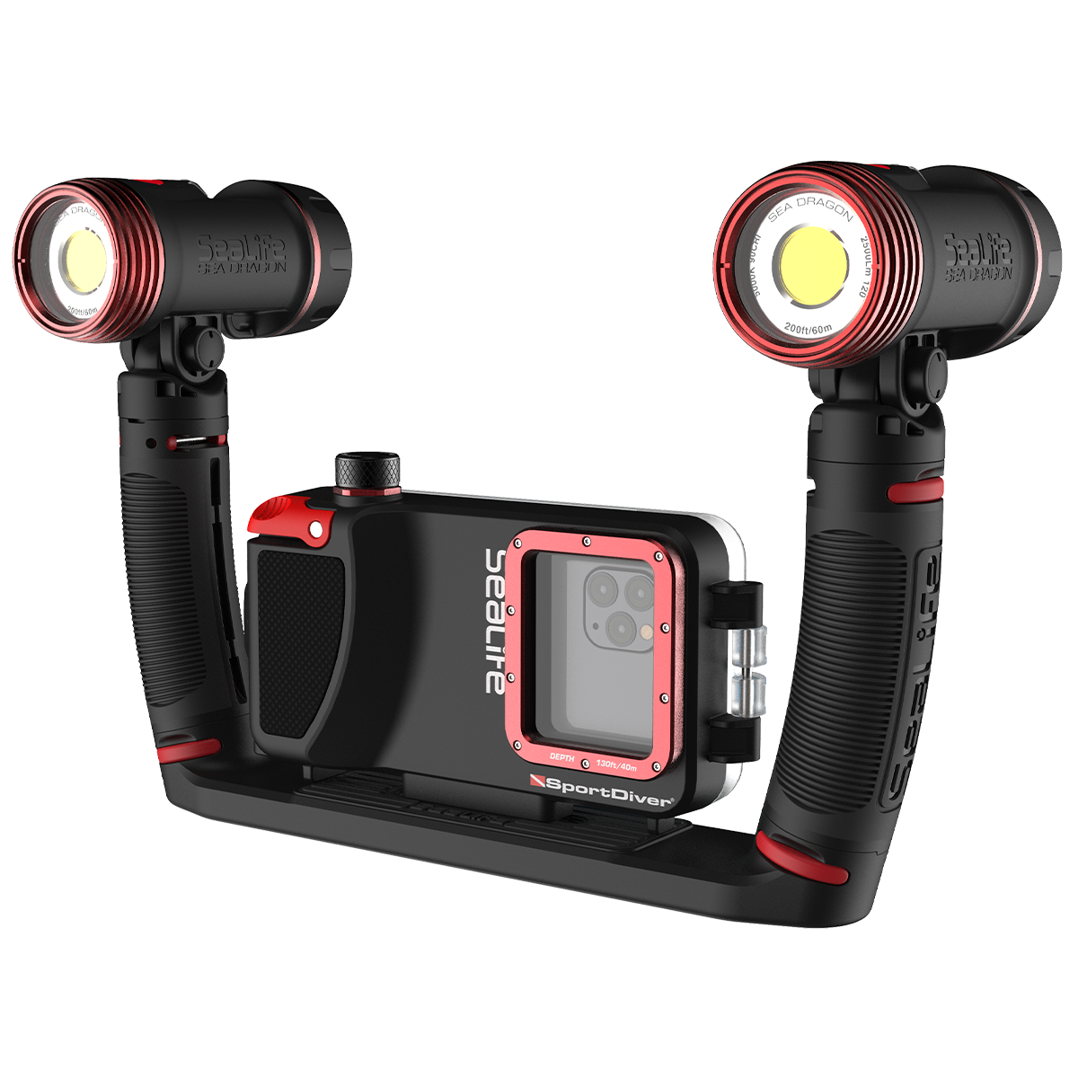 SeaLife Sea Dragon 2500F Videolicht Fotolicht mit Tray 2500 Lumen