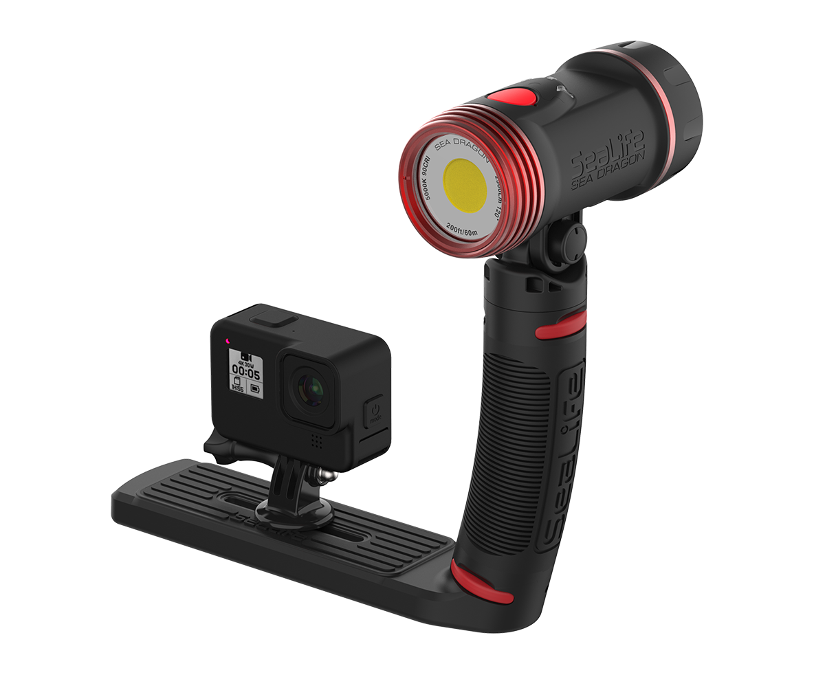 SeaLife Sea Dragon 2500F Videolicht Fotolicht mit Tray 2500 Lumen