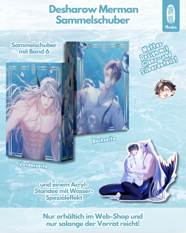 Manlin Desharow Merman Sammelschuber mit Band 6 + Standee