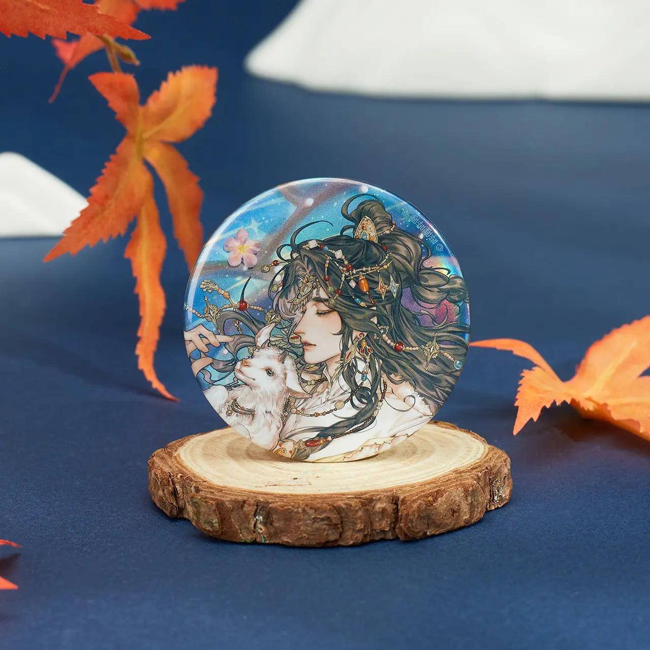 Manlin Heaven Official's Blessing Badge Set 58mm Weißblech