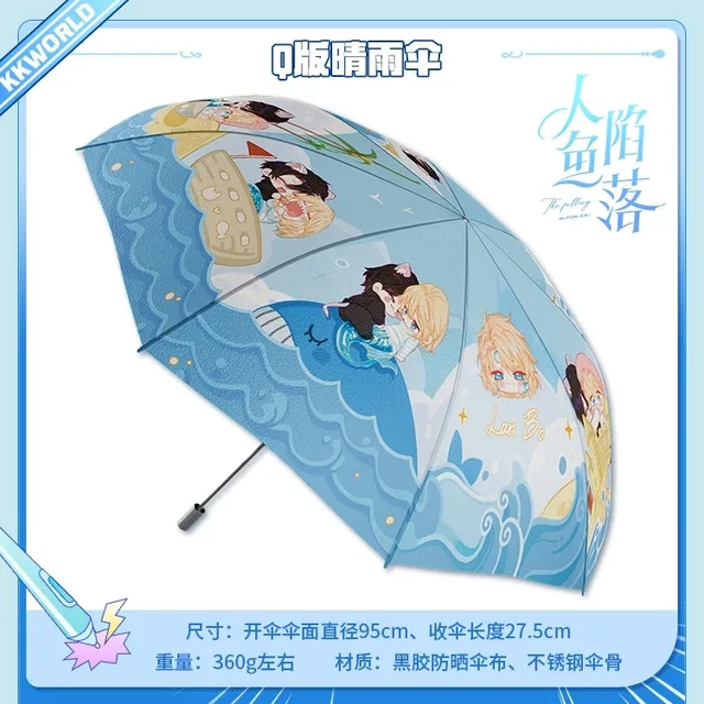 Manlin Desharow Merman Falling Merman Regenschirm Chibi