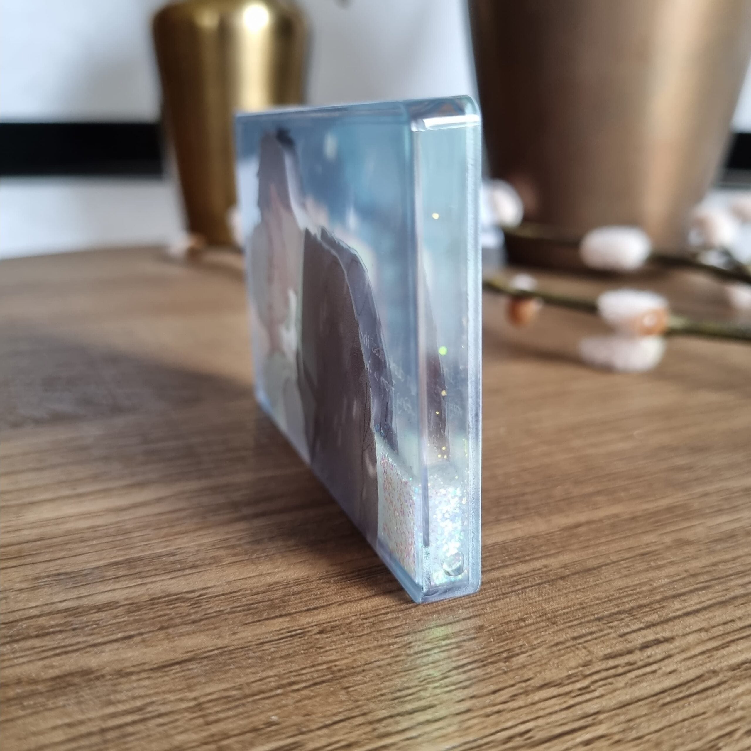 Manlin Starting From a Lie Acrylblock Wasser Glitzer Couple