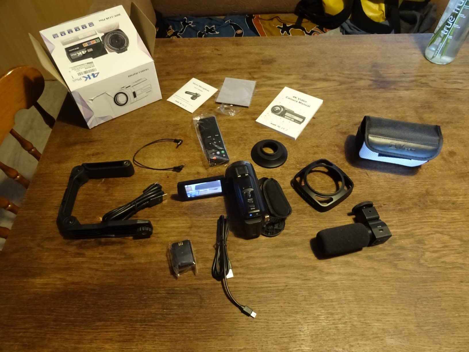 Ixnaiqy Camcorder Videokamera 4K 48MP Touchscreen Mikrofon