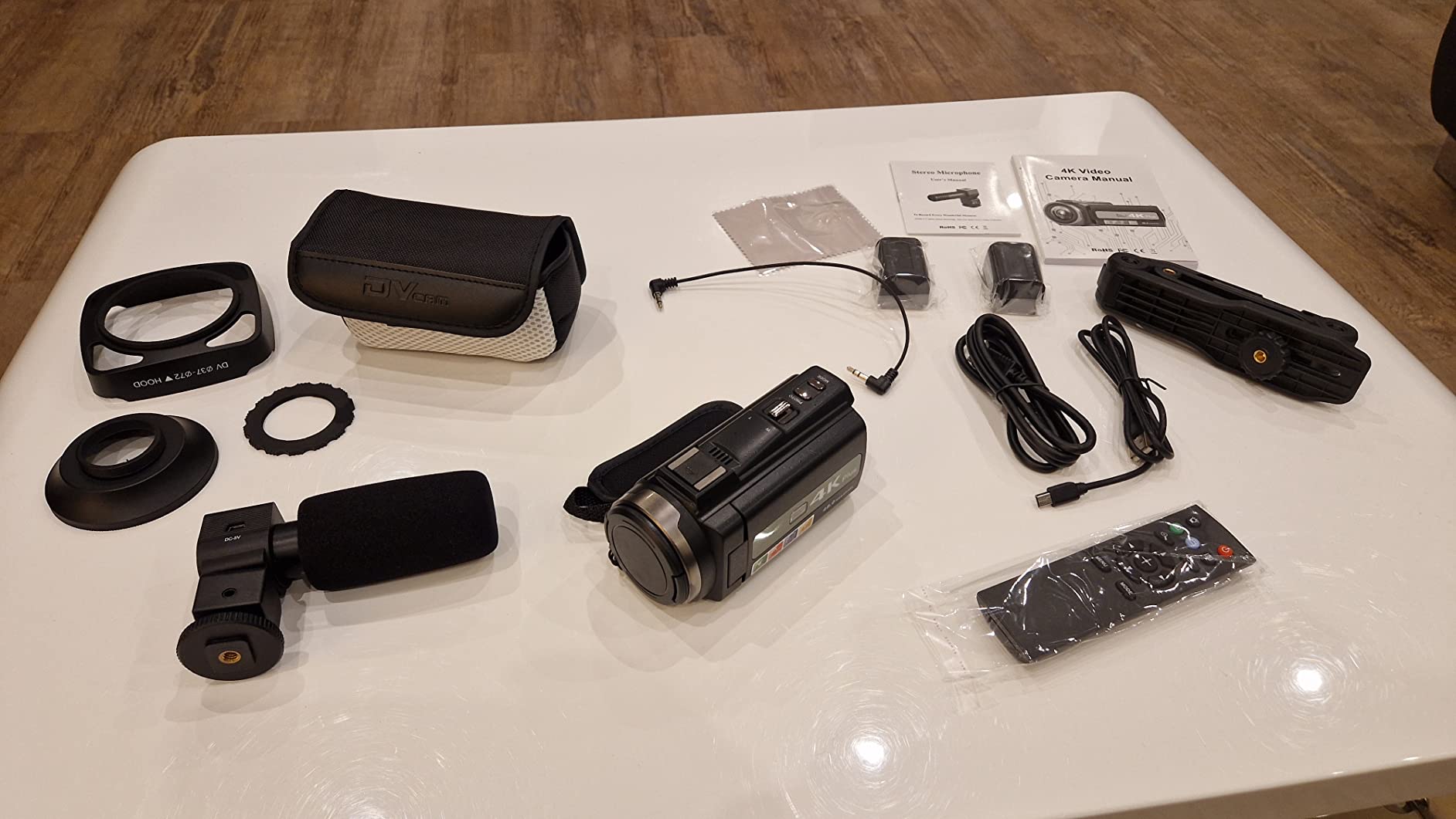 Ixnaiqy Camcorder Videokamera 4K 48MP Touchscreen Mikrofon