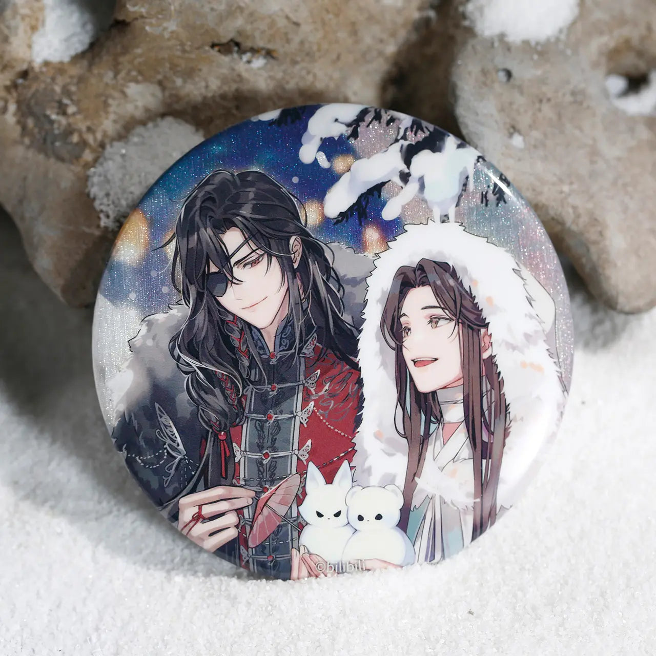 Manlin Heaven Official's Blessing Badge 75 mm Dual Character