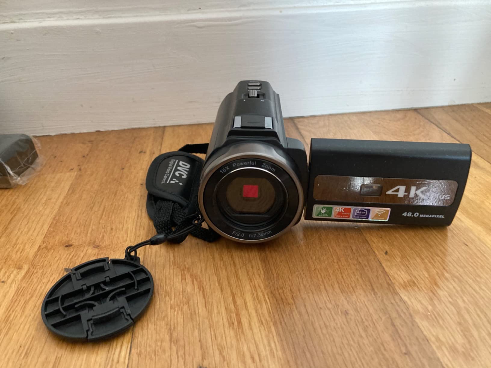 Ixnaiqy Camcorder Videokamera 4K 48MP Touchscreen Mikrofon