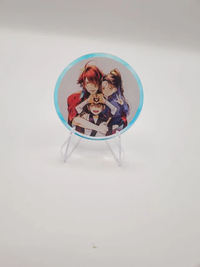 Manlin Holo-Pin Futu Button 5 cm Acryl Holo-Effekt