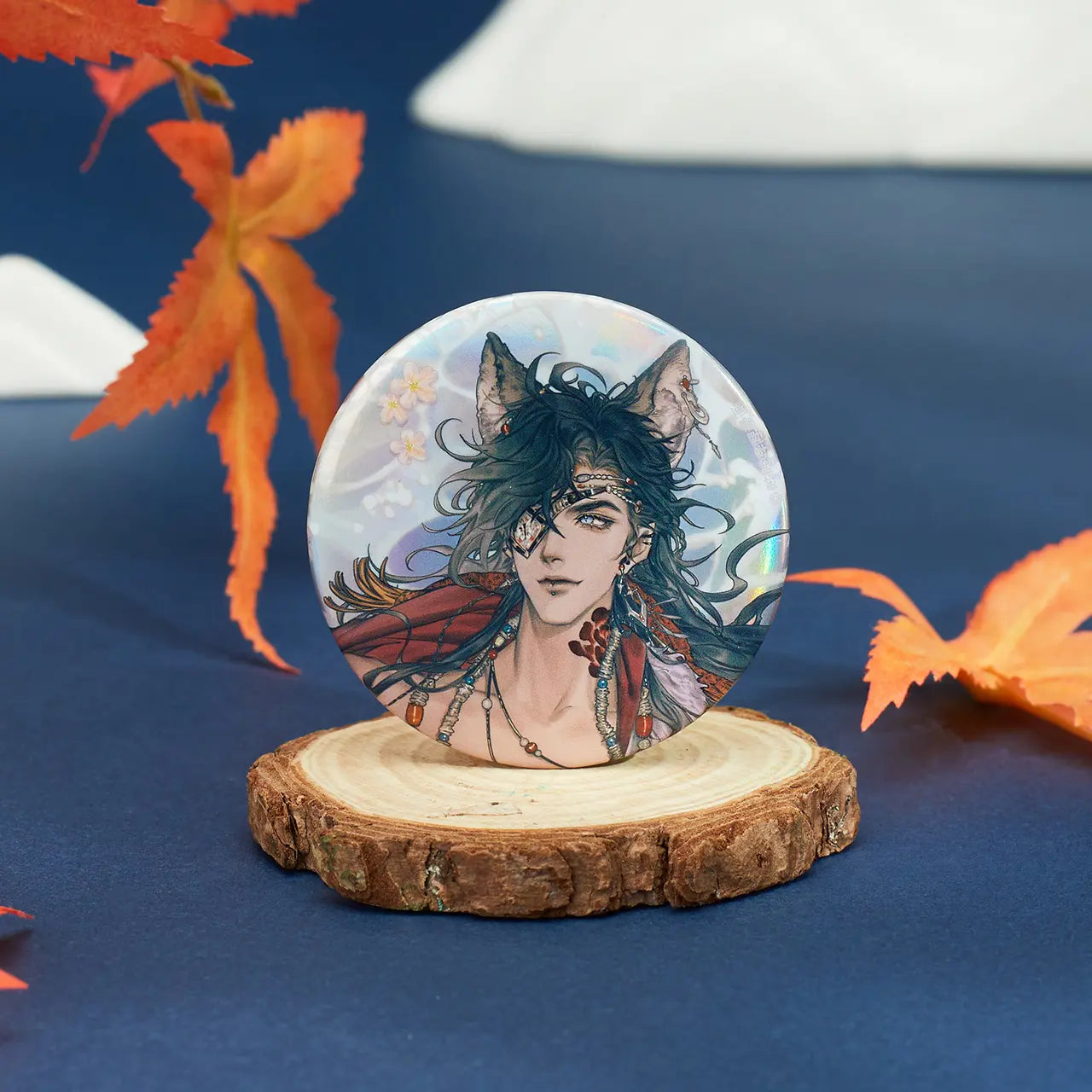 Manlin Heaven Official's Blessing Badge Set 58mm Weißblech
