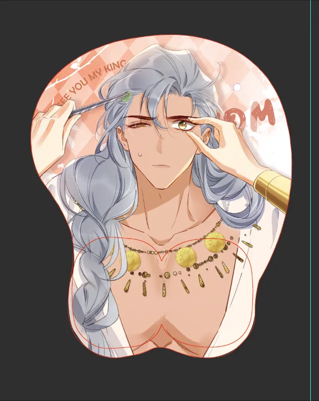 Manlin See You My King Mousepad 3D ergonomisch