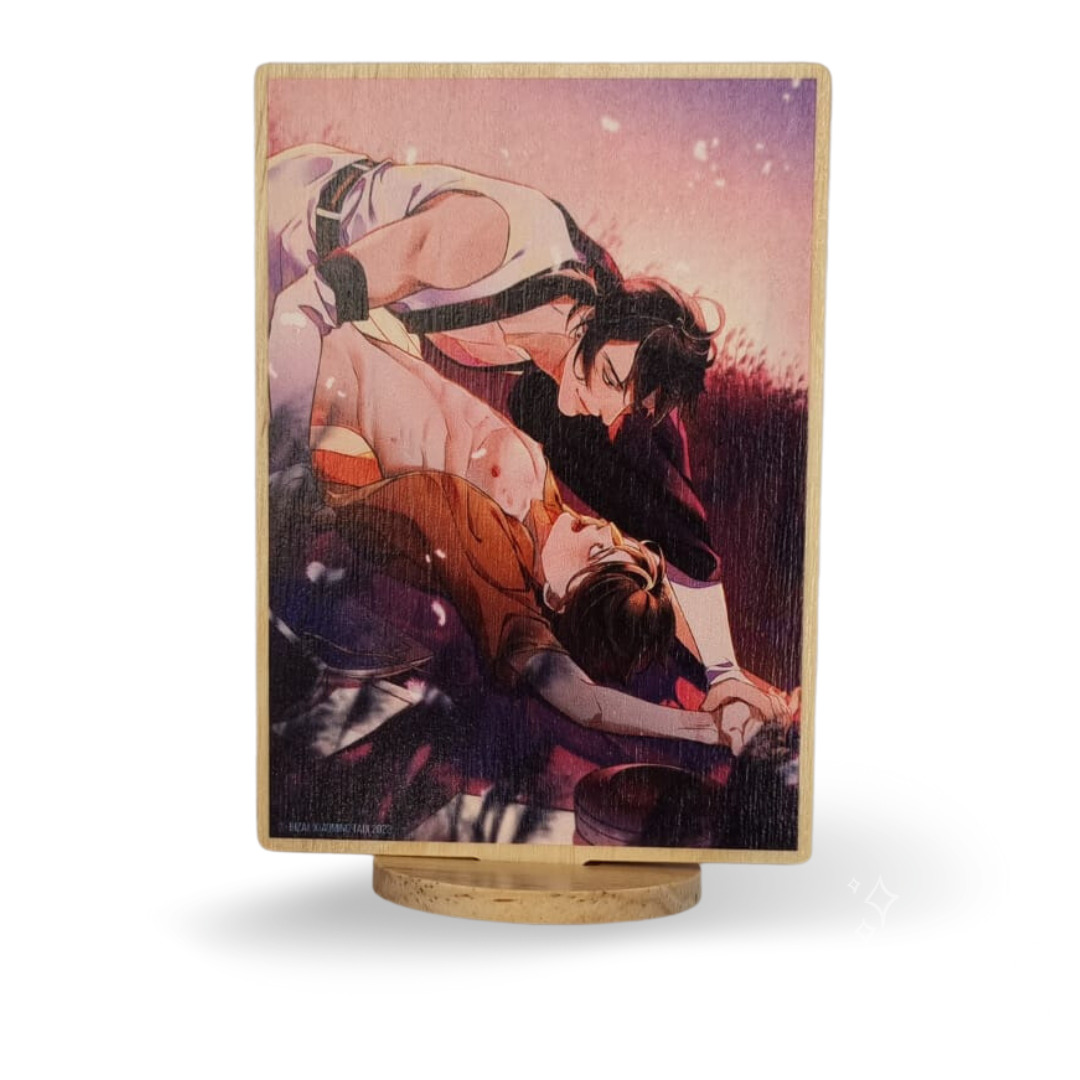 Manlin Die Stadt der Freude Band 2 Special Edition Manga Holzaufsteller