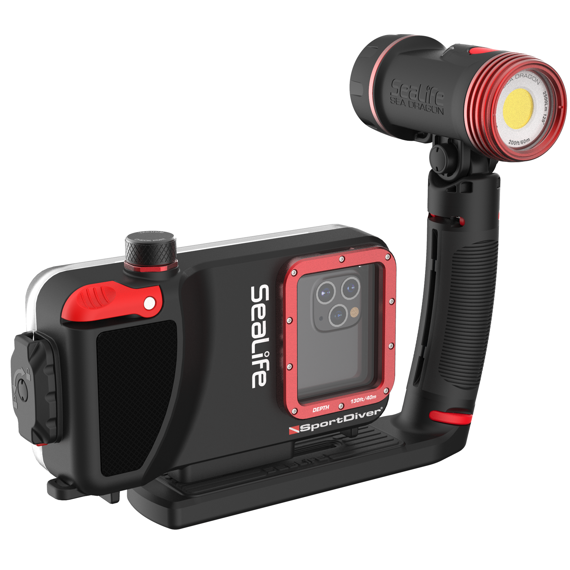 SeaLife Sea Dragon 2500F Videolicht Fotolicht mit Tray 2500 Lumen