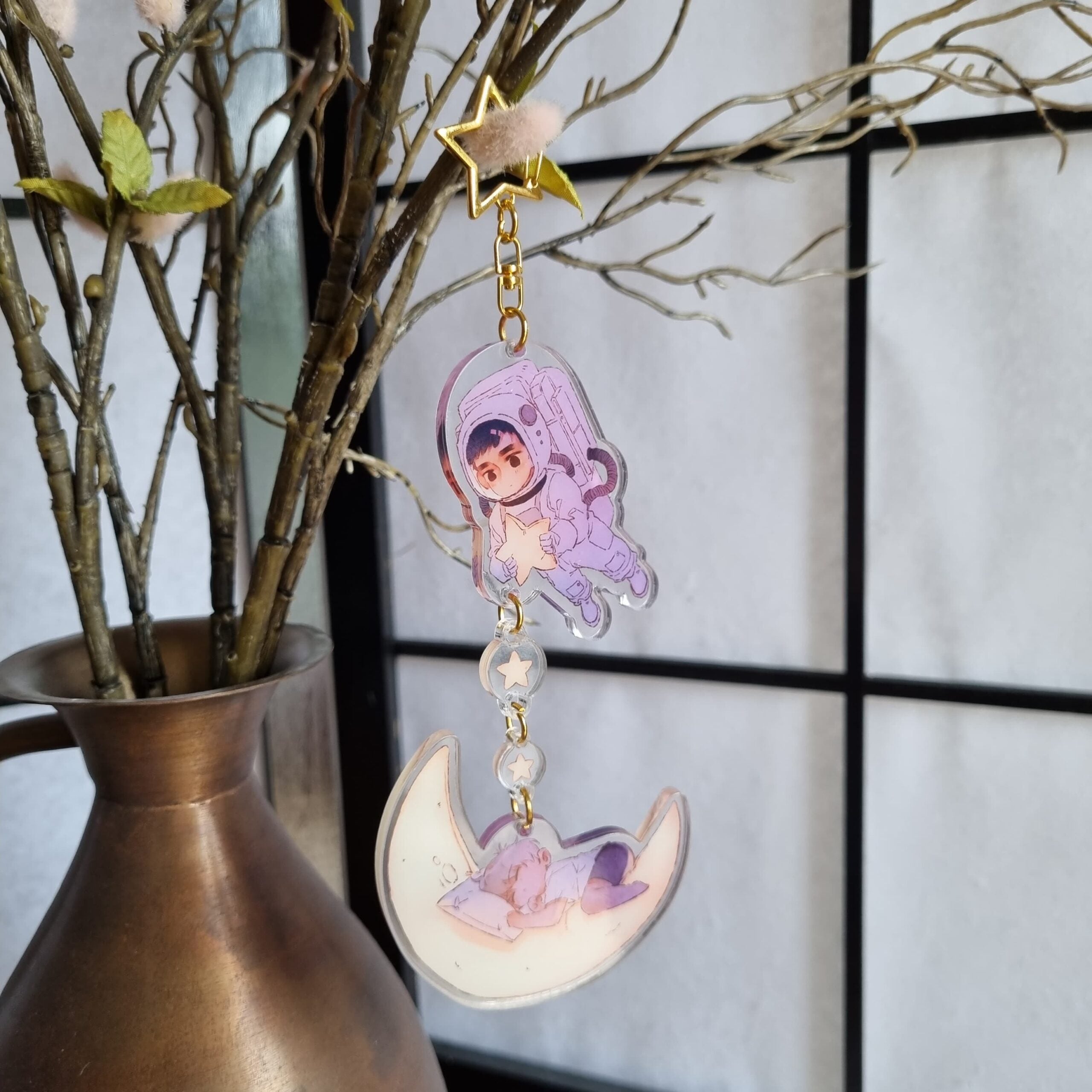 Manlin XXL-Anhänger Acryl Charm Beidseitiger Druck
