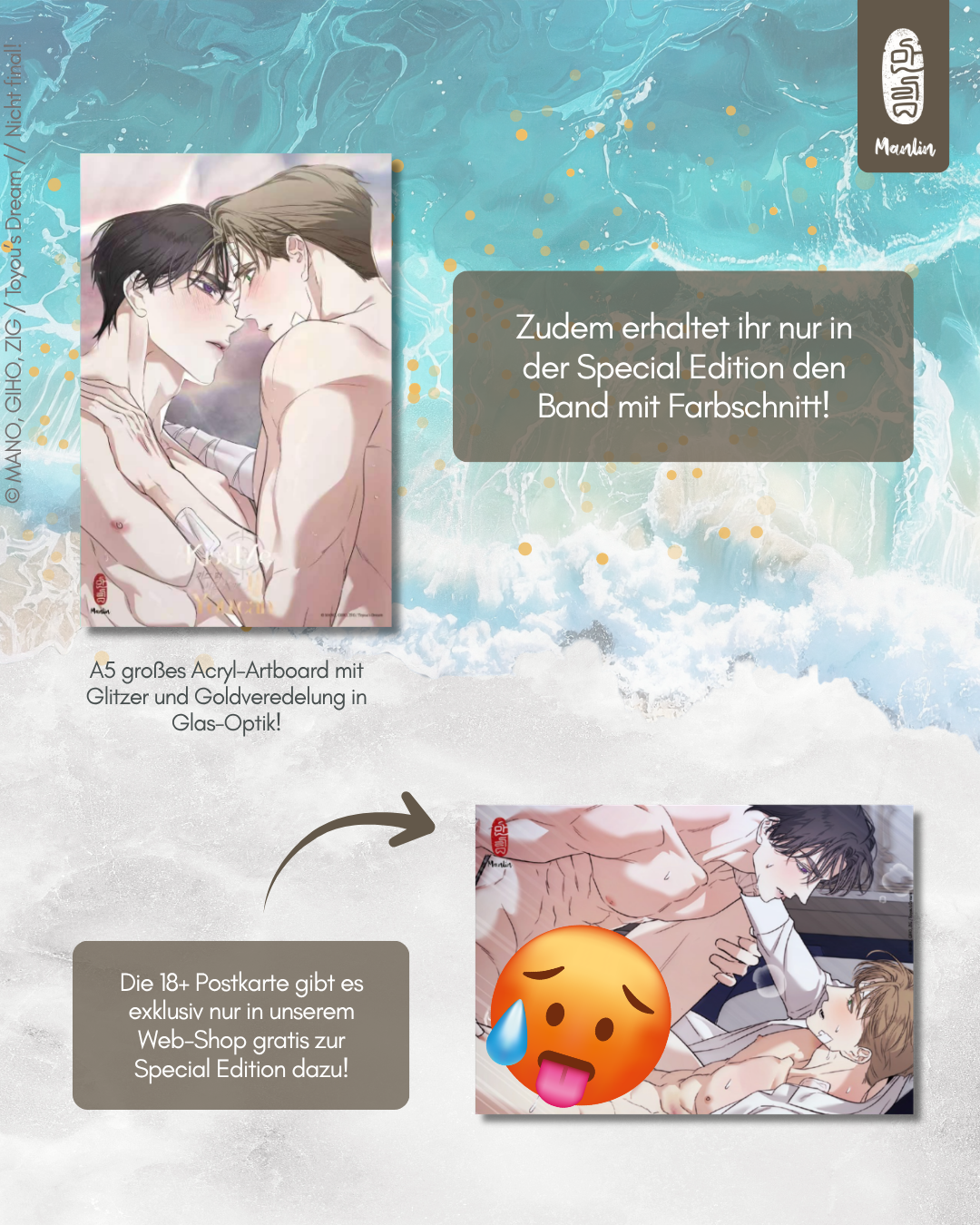 Manlin Kiss me if you can Band 2 Special Edition 18+ Manga