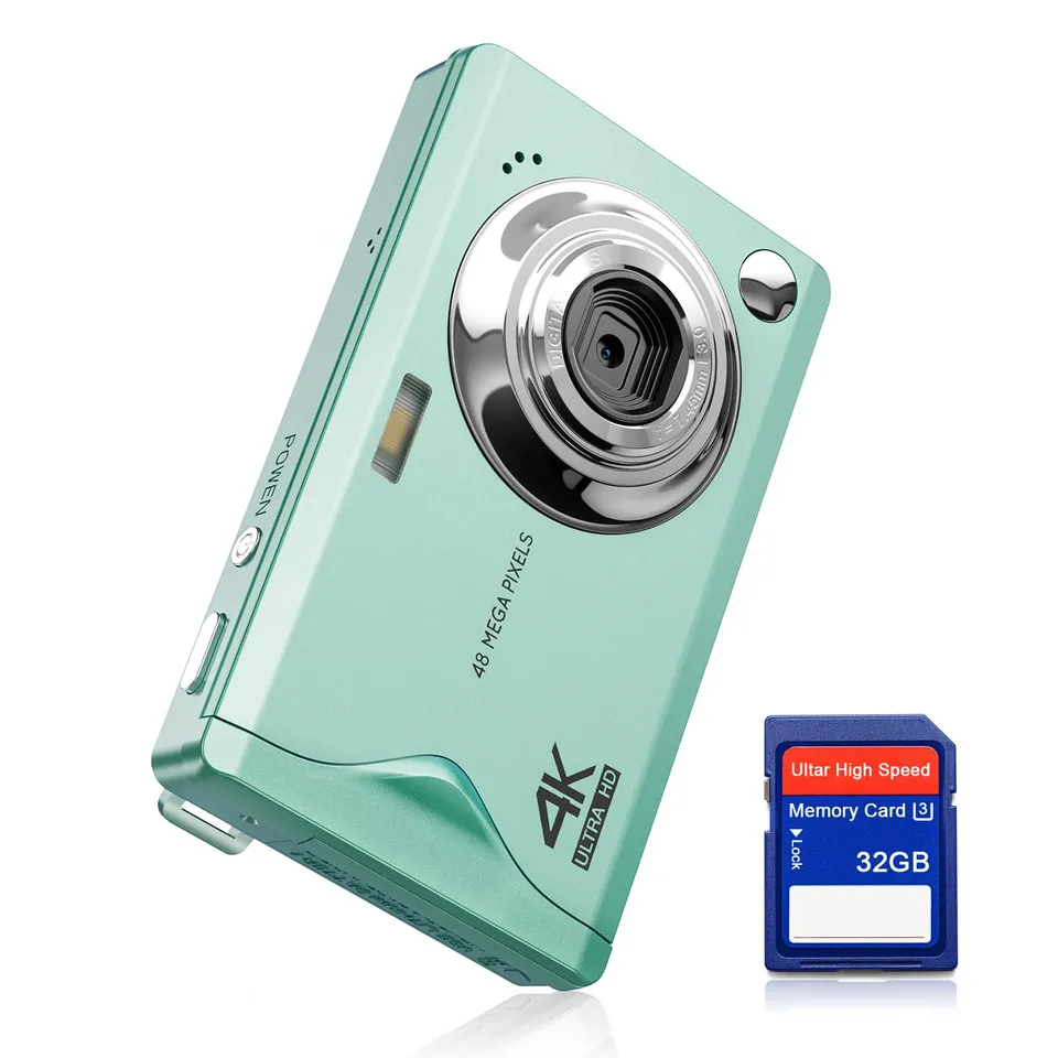 CCN Digitalkamera Kompaktkamera 48MP 1080P Grün 32GB
