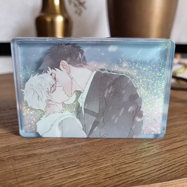 Manlin Starting From a Lie Acrylblock Wasser Glitzer Couple