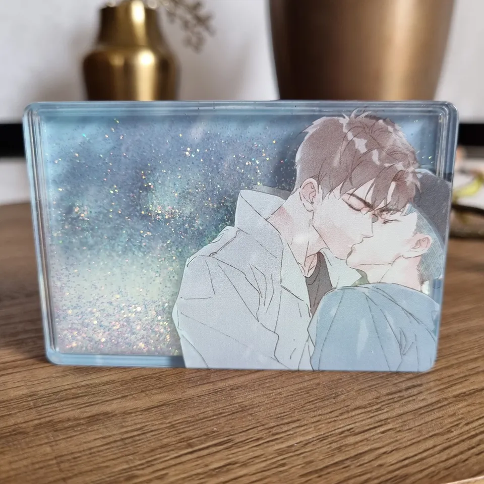 Manlin Starting From a Lie Acrylblock Couple Wasser Glitzer