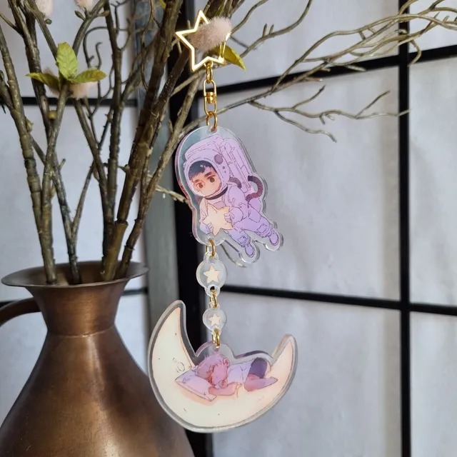 Manlin XXL-Anhänger Acryl Charm Beidseitiger Druck