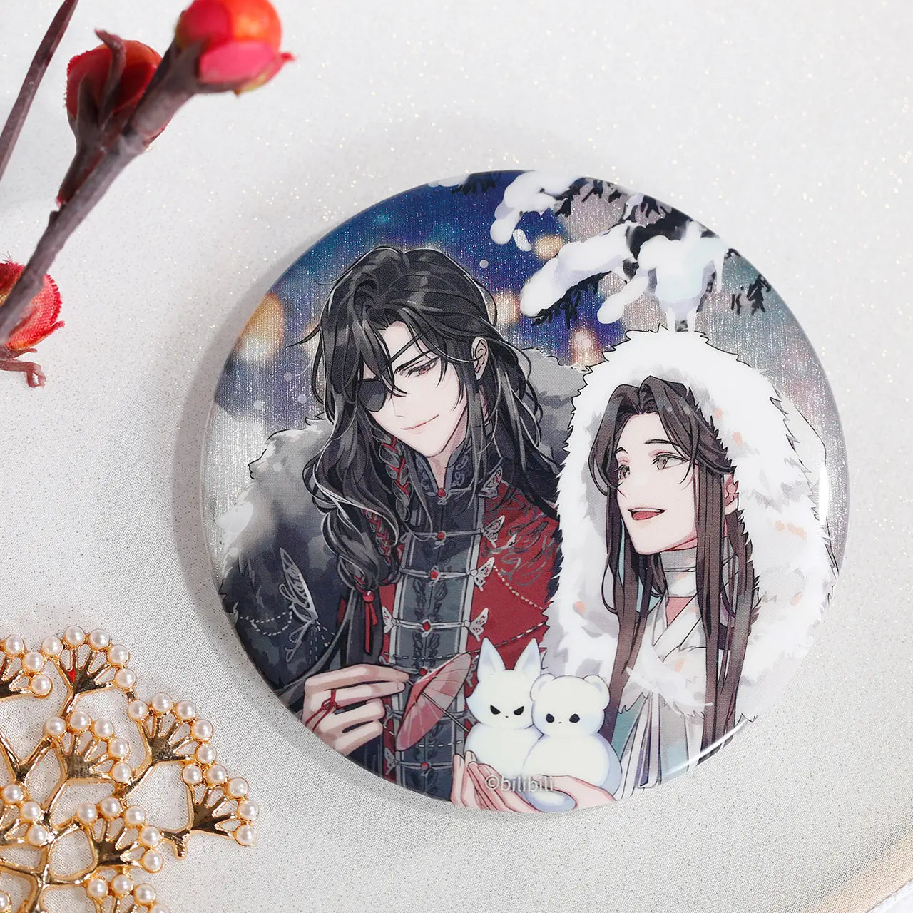 Manlin Heaven Official's Blessing Badge 75 mm Dual Character