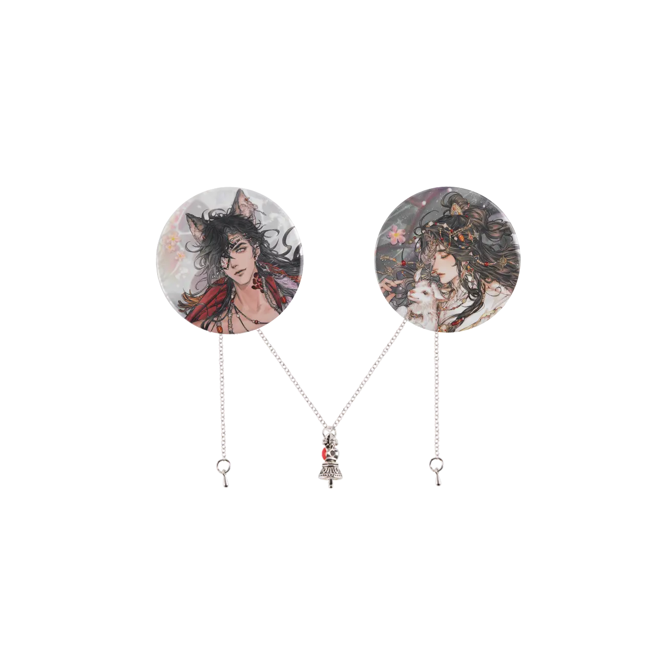 Manlin Heaven Official's Blessing Badge Set 58mm Weißblech