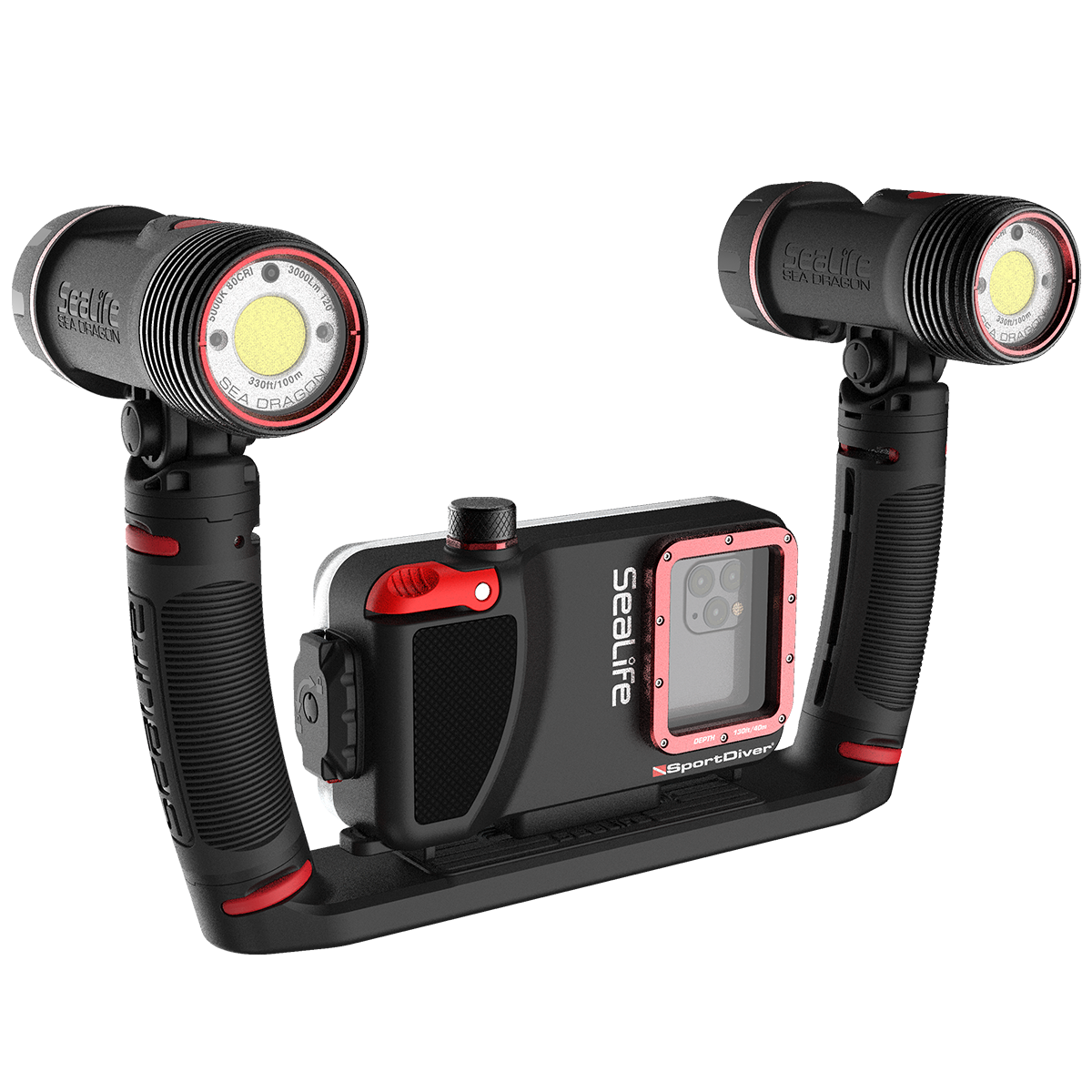SeaLife Flex-Connect Dual Tray Kamerahalterung Doppel Tray