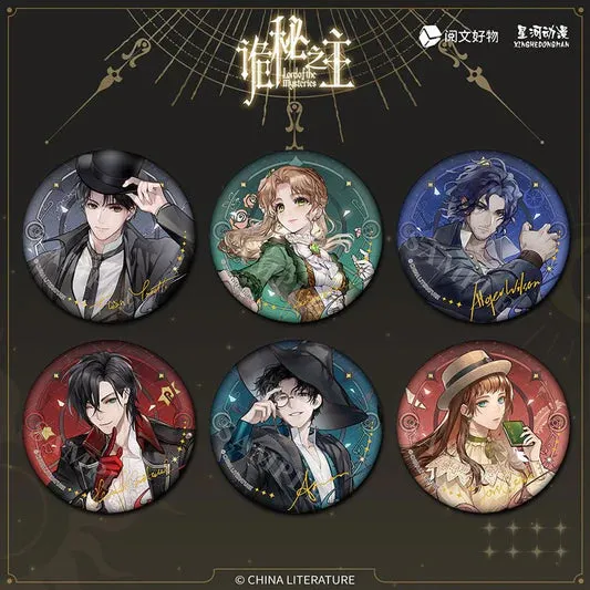 Manlin Lord of the Mysteries Button Set Pins