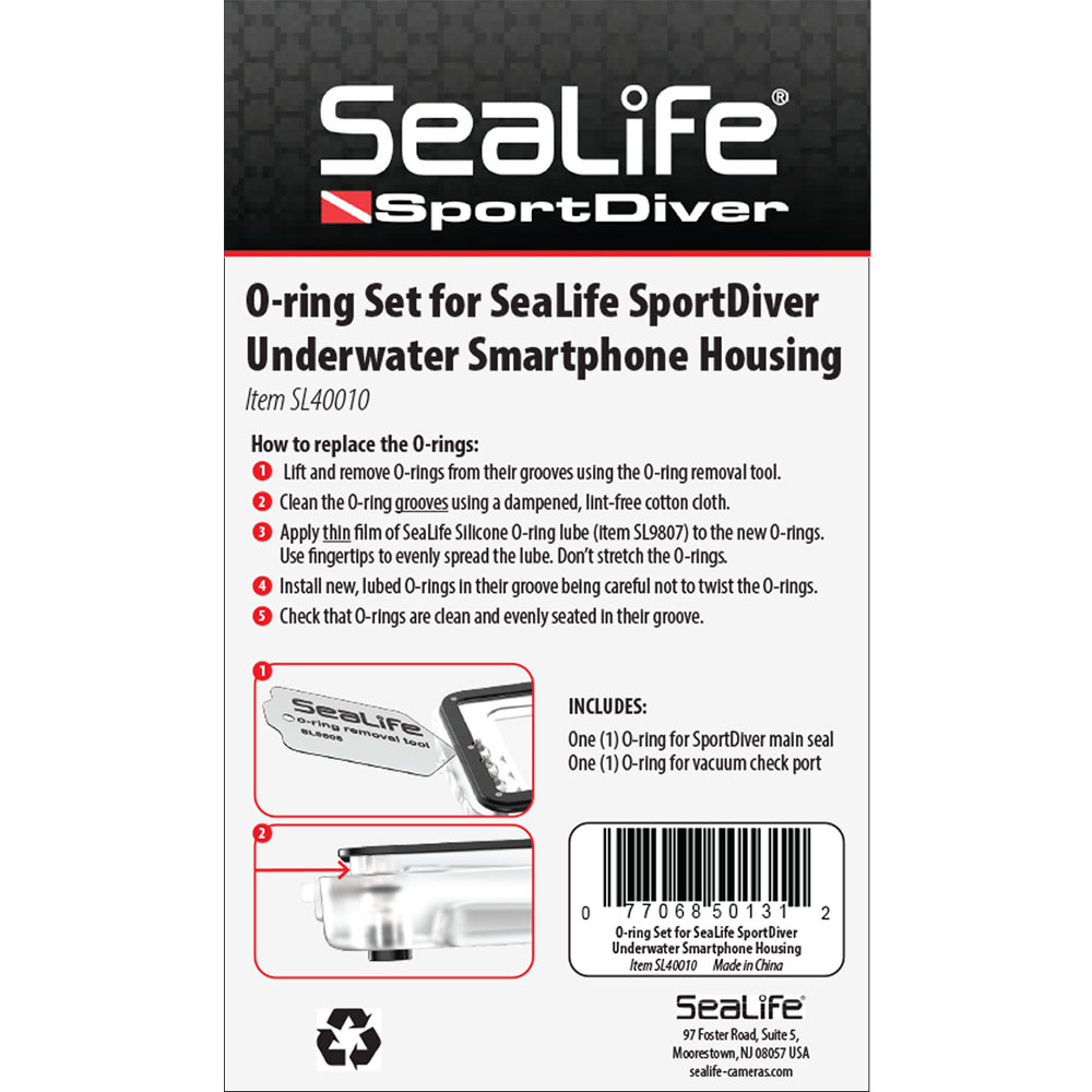 SeaLife Accessories O-Ring Set SportDiver Unterwassergehäuse-Dichtung