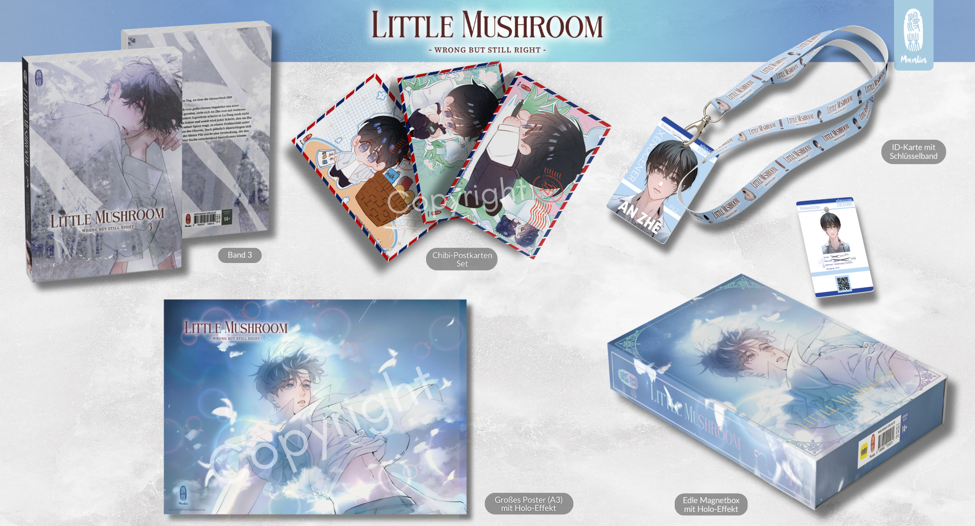 Manlin Little Mushroom Band 3 Special Edition Magnetbox Holo