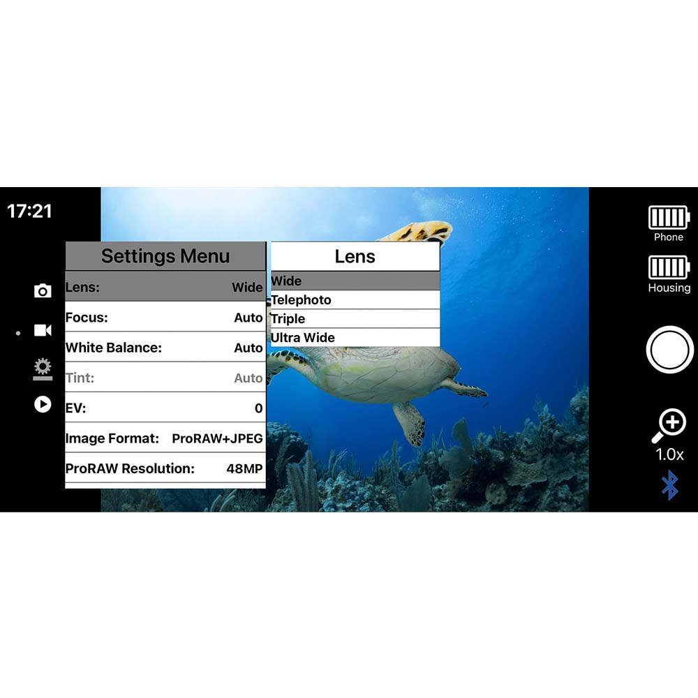 Sealife SportDiver Unterwassergehäuse iPhone Android Bluetooth