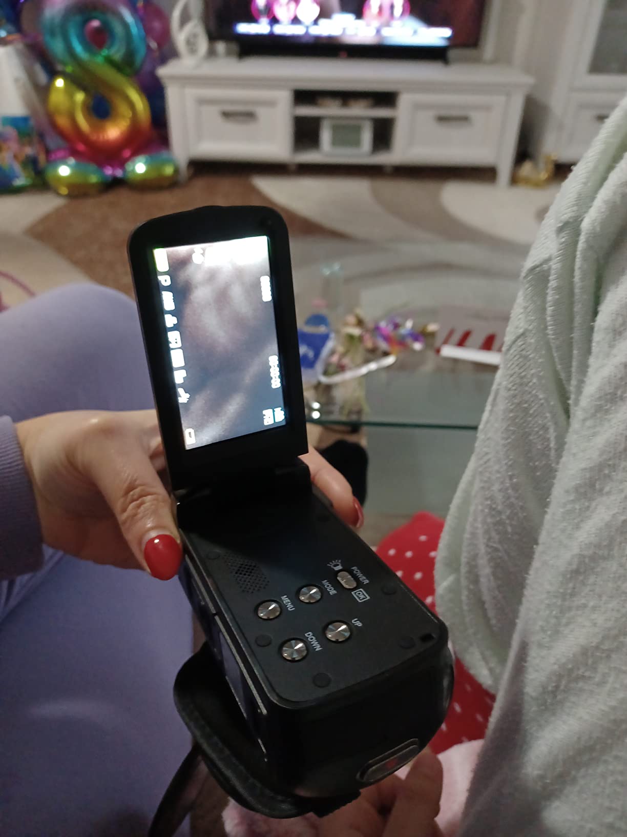 Ixnaiqy Camcorder Videokamera 1080P 36MP Nachtsicht