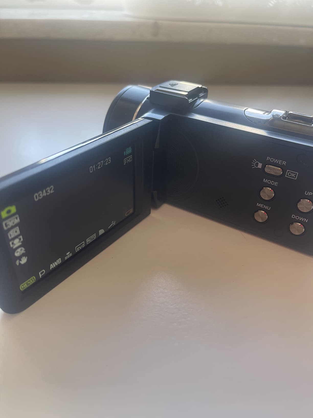Ixnaiqy Camcorder Videokamera 1080P 36MP Nachtsicht