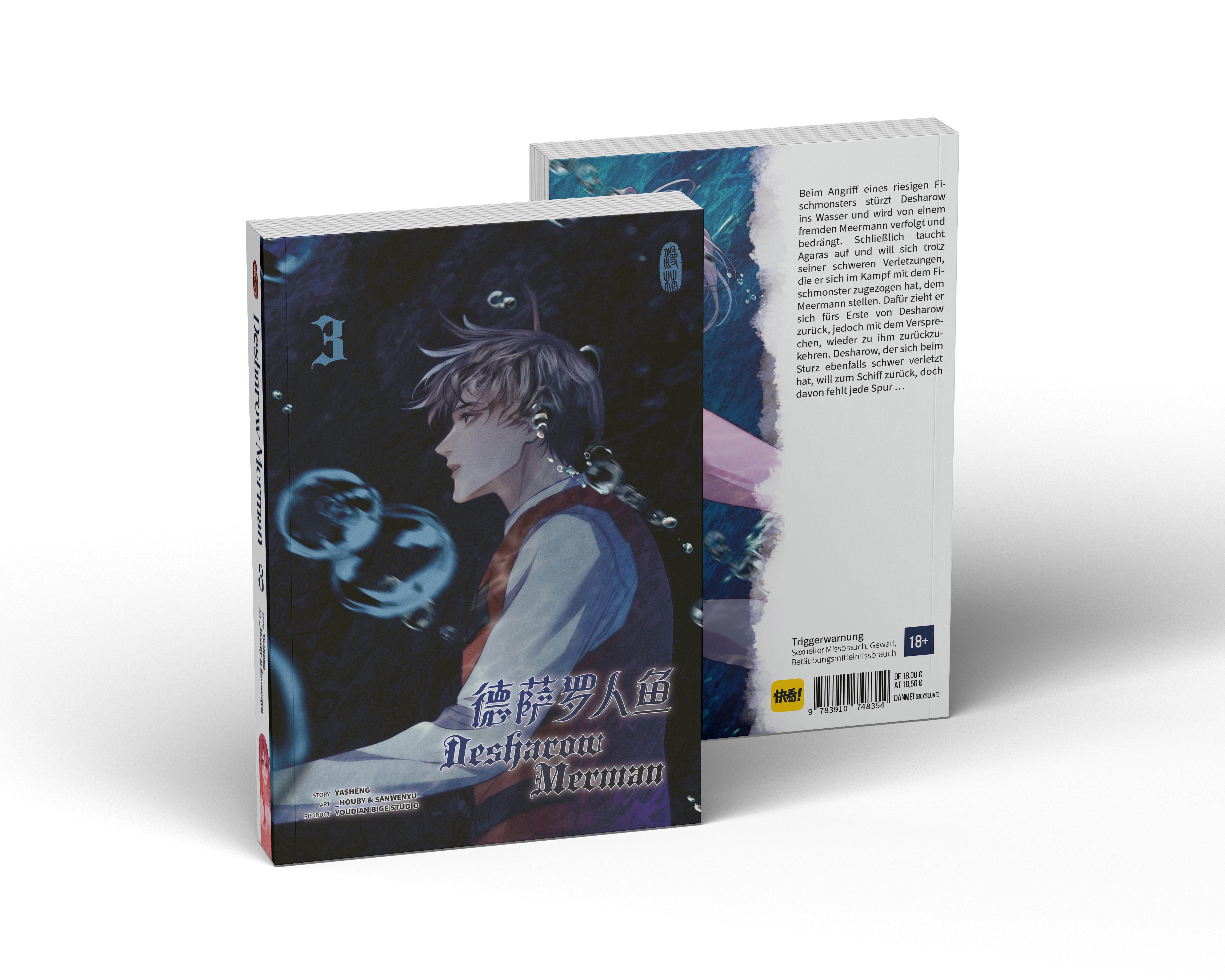 Manlin Desharow Merman Band 3 Manga ab 18 Vollfarbe