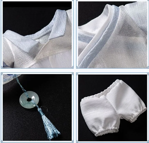 Manlin Grandmaster Lan Wangji Kleidung 20 cm Puppenkleidung