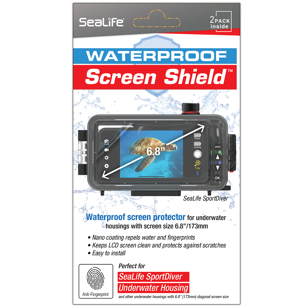 SeaLife Screen Shield Displayschutz für SportDiver S Folie
